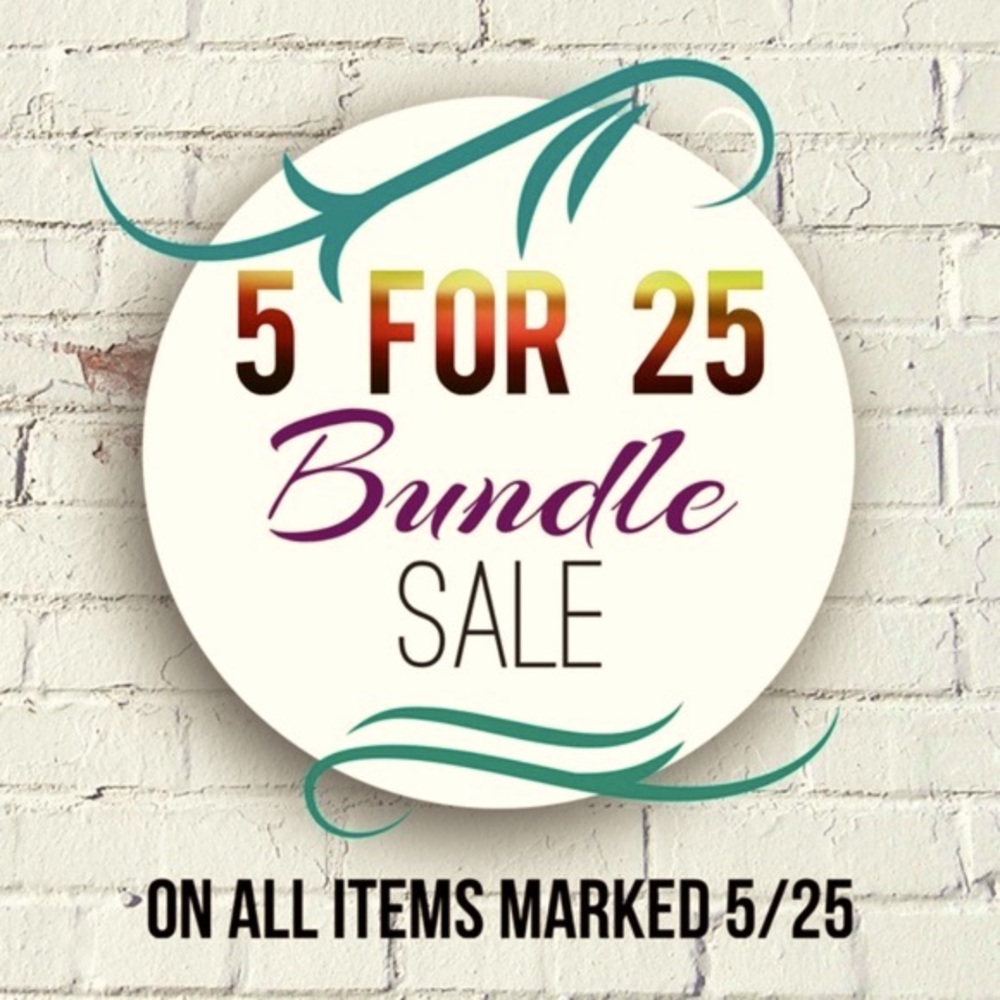 5 items for $25